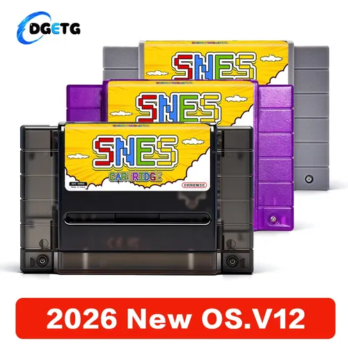 2026 V12 3000 in 1 SNES 게임 카드 8GB TF 카드 포함 SFC 게임 카트리지 SFC 슈퍼 패미컴 미국 게임 콘솔 게임 액세서리