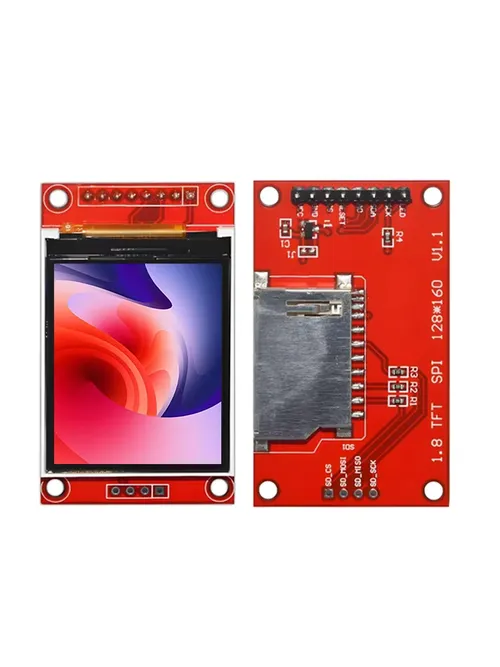 1.8인치 ST7735S TFT LCD 디스플레이 128x160 SPI 3.3V/5V 라즈베리 파이 ESP32 마이크로파이썬 스마트 홈 IoT용