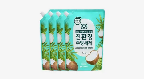퐁퐁 친환경 주방세제 코코넛 1.2L 4개