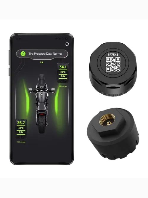 오토바이 TPMS 2 센서 블루투스 5.0 타이어 압력 모니터링 시스템 핏 바이크 타이어 테스터 진단 세트 모토 액세서리