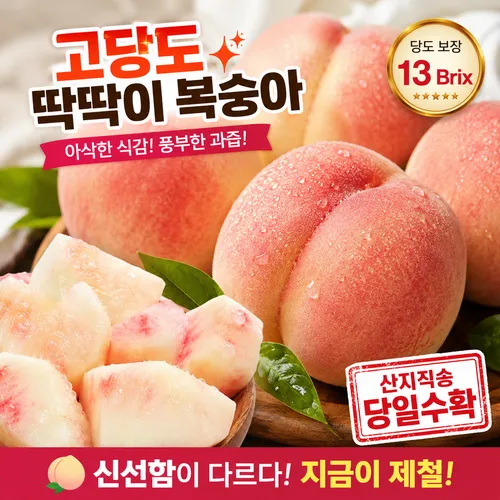 한정수량 딱딱이복숭아
