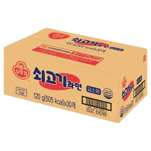 오뚜기 쇠고기라면 업소용 120g