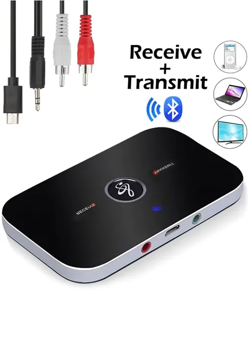 블루투스 5.0 오디오 송신기 수신기 RCA 3.5mm AUX 잭 USB 동글 스테레오 음악 무선 어댑터 차량용 키트 PC TV 헤드폰
