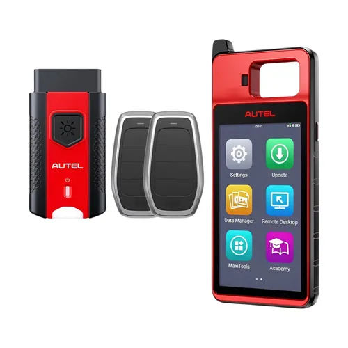 Autel MaxiIM KM100 Key Fob 프로그래밍 Immobilizer 도구 2PCS Autel IKEY for 60s 키 생성 OBD IMMO 키 학습 99% 자동차