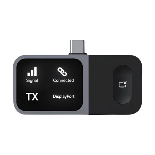 하기비스 무선 USB C 송수신기 키트 HDMI 비디오 확장기 미러링 동글 (휴대폰, 태블릿, 노트북, 모니터, 삼성용)