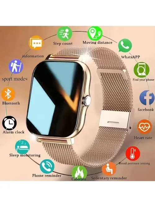 스마트 워치 안드로이드 IOS 휴대폰, 블루투스 통화, 혈중 산소 압력 모니터링 스마트 워치, 1.44 인치 컬러 스크린, 남녀공용, 신제품