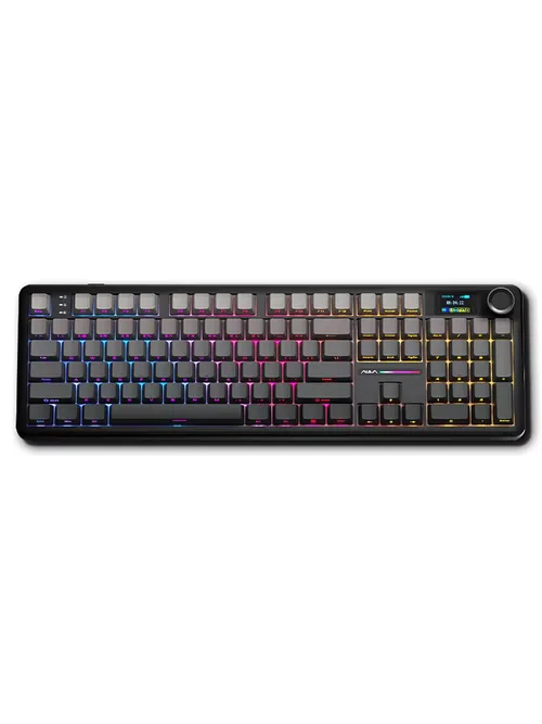 AULA F108 PRO 기계식 키보드 커스텀 100% 레이아웃 RGB 백라이트 무선 블루투스 하이파이 스위치 게이밍 키보드