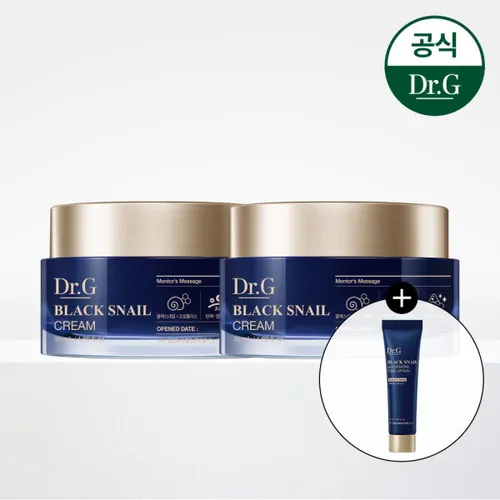 닥터지 블랙 스네일 크림 50ml 2개 +브라이트닝 필링젤10g + 브라이트닝 업선 플러스10ml