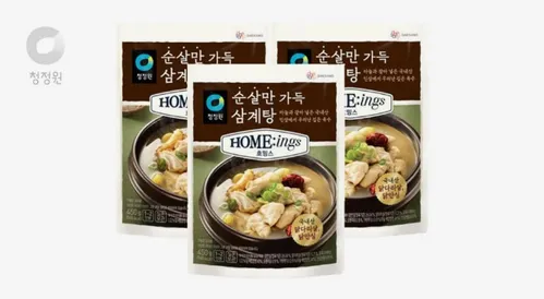 청정원 호밍스 순살만가득삼계탕 450g 3개