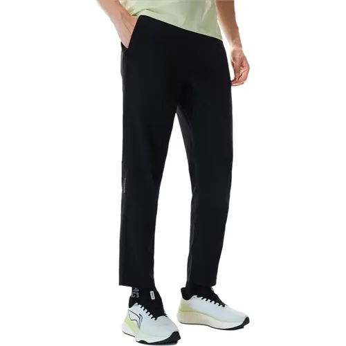 Li-Ning 남성용 러닝 팬츠 LN DRY LN COOL 편안한 반사 라이닝 전문 스포츠 바지 AYKW271