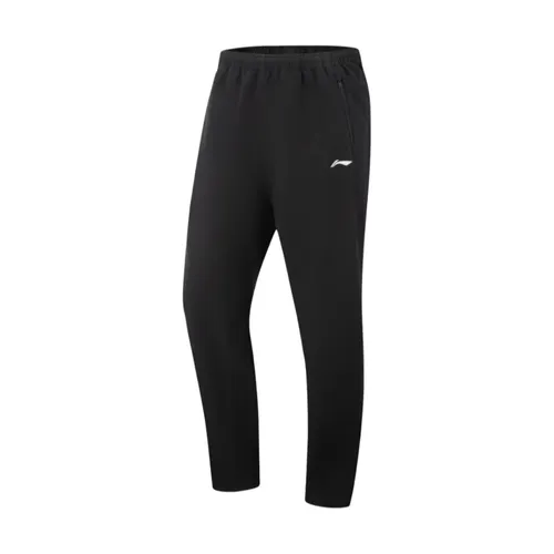 Li-Ning 남성용 트레이닝 스포츠 바지 LN WATER PROOF 93%폴리에스테르 7%엘라스테인 레귤러 핏 LiNing 피트니스 스웨트팬츠 AYKW243