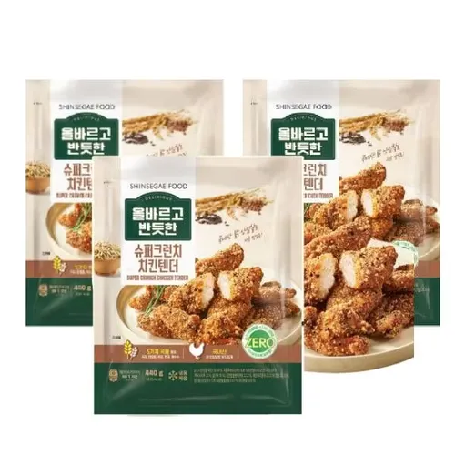 올반 슈퍼 크런치 치킨텐더 440g X 3팩