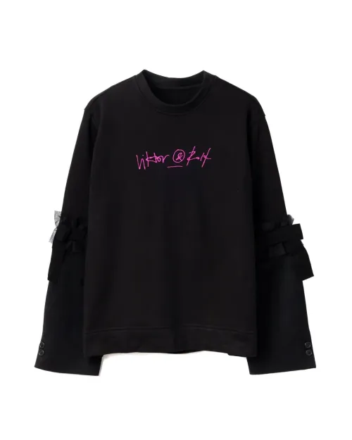 Viktor & Rolf Logo-Embroidered T-Shirt — Black