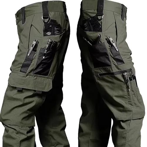 New Tactical Work Pants Men Outdoor Cargo Trousers Multi-pocket Waterproof Pant Autumn Spring Outdoor Workwear Hiking Trousers