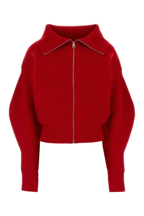 Givenchy High Cardigan — Red