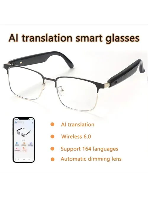 AI‑Powered Smart Glasses for Men Women, Photochromic Lenses Audio Glasses with Hi‑Fi Sound Quality, HD Hands‑Free Calls & Music Playback, Ideal for Outdoor Sports & Everyday Office Use
