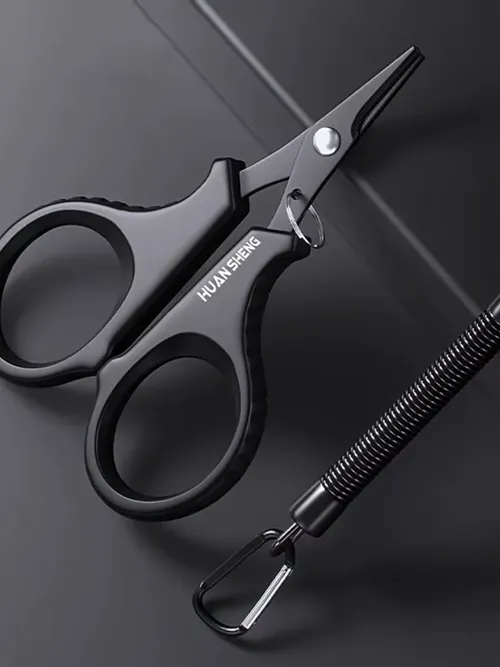 1set Titanium Coating Stainless Steel Fishing Scissor Plier Cut PE Braid Line Cutter Plies Carp Outdoor Fishing Accessories Tool