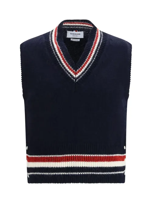 Thom Browne Hector Vest — Navy