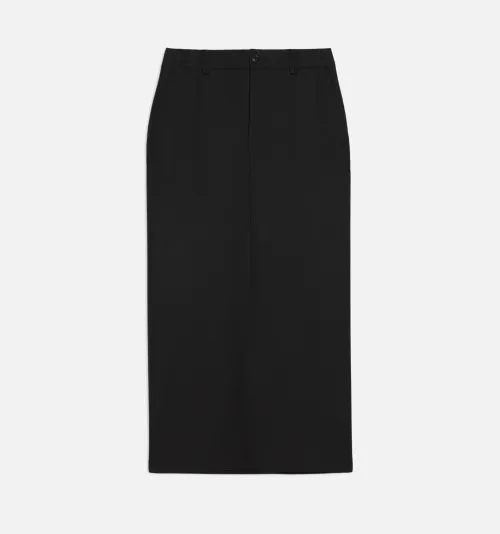 AMI Paris Virgin Wool Pencil Skirt — Black