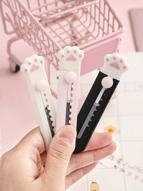 Mr.Paper Mini Cat Claw Utility Knife Creative Cute Convenient Hand Account Paper-cutting Tool Student Stationary Art Supplies