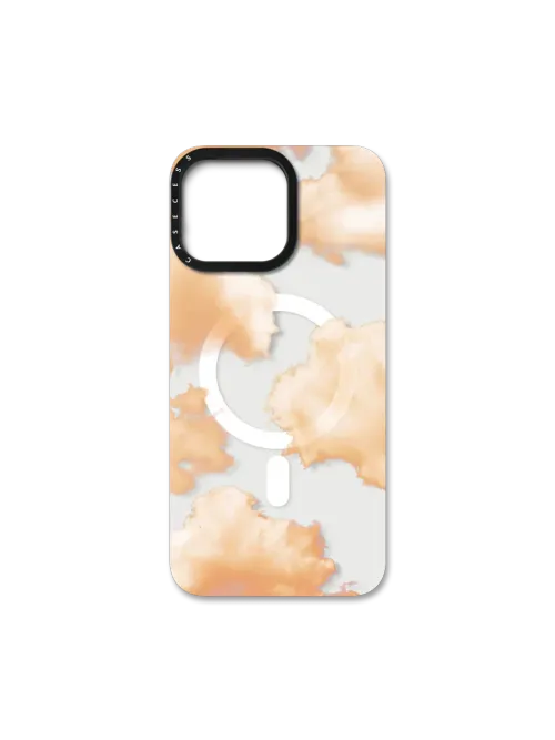 Apricot Pause - iPhone 15 Pro Max / Morphique Magsafe / Back Cover (Requires CASECESS Base Case for use)