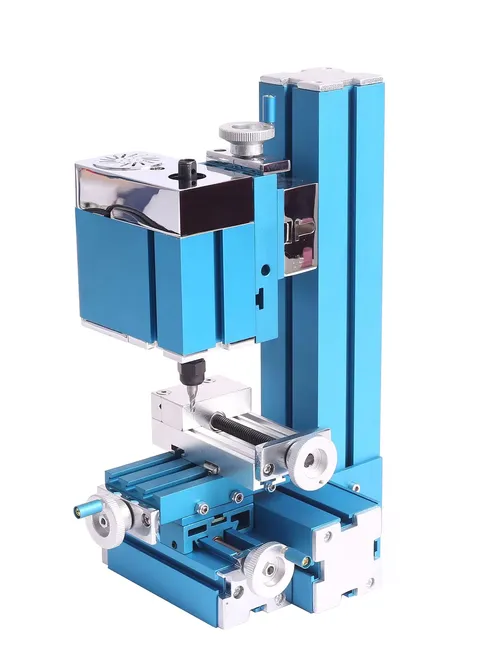36W Mini Metal Milling Machine Motorized Metalworking DIY Tool Benchtop Woodworking for Hobby Science Education Modelmaking