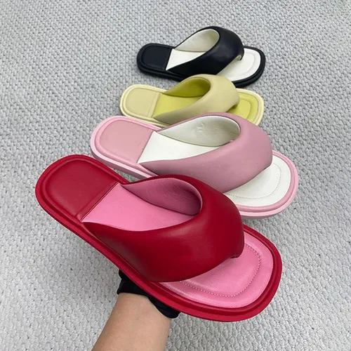 Top Quality Designer Slides Thong Sandals Women Jelly Slippers Beach Flip Flops Summer Comfort Mules Flat Sliders 357