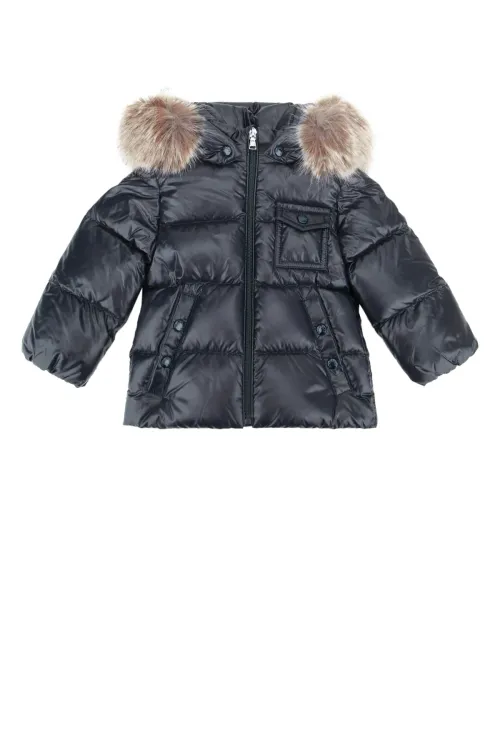 Moncler Jr K2F Down Jacket — Navy