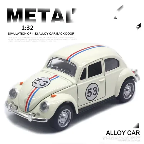 1:32 Vintage Die-Cast Racing Car Toy,High-Quality Metal Alloy, Manual Pull-Back, Suitable for Ages 3+,Collectible Classical Car
