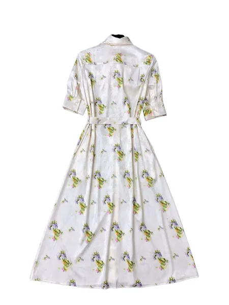 Elegant Women's Over-the-Shoulder dress Gown for Autumn