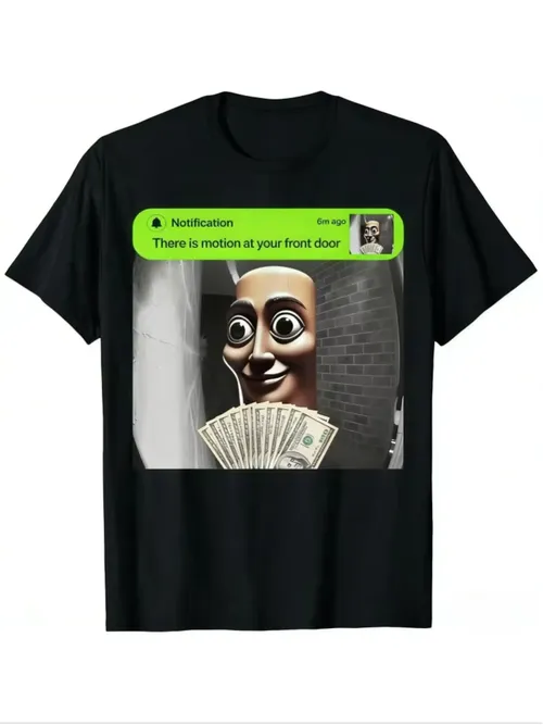 Tung Tung Tung DoorbellMeme Front Door Motion Graphic T-Shirt