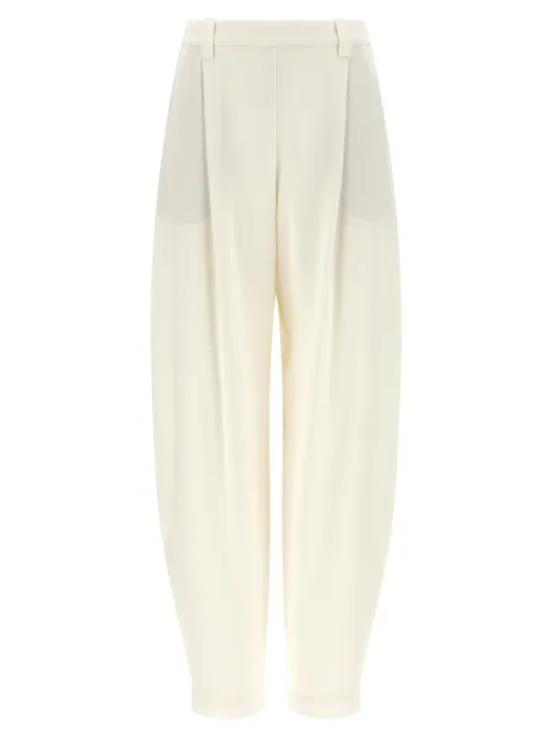 Brunello Cucinelli Fluid Trousers — Beige