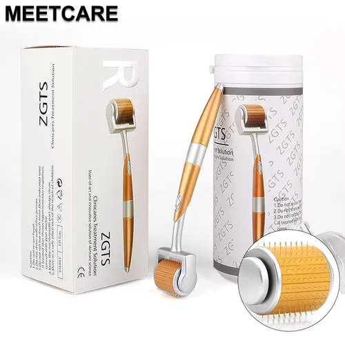 ZGTS Titanium 0.2mm Derma Roller 192 Needles Microneedle System Dermaroller for Face Care Skin Care Treatment Beauty Tool