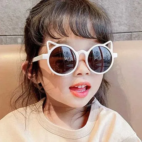 Girls Boys Cute Animal Cartoon Ears Sunglasses Outdoor Sun Protection Children Lovely Vintage Sunglasses Protection Classic Kids D260321