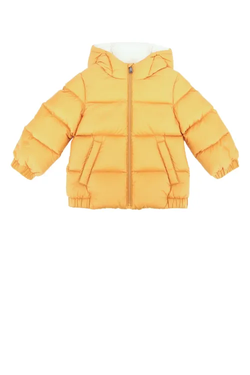 Moncler Jr Jacket Down Jacket — Yellow
