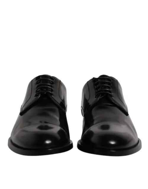 Dolce & Gabbana Calfskin Leather Derby — Black