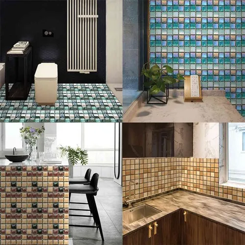 *10/20/30PCS Mosaic tiles Kitchen Home Decoration of the Tile Self-adhesive Ethernet Wall