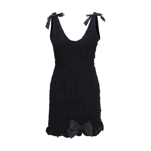 Alessandra Rich Mini Dress — Black