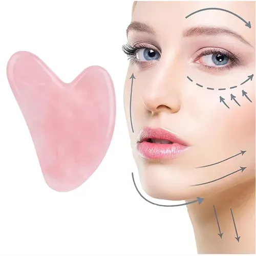 Natural Jade Facial Gua Sha Board Smooth Surface Portable Home SPA Massage Tool Gentle Skin Care Beauty Accessory