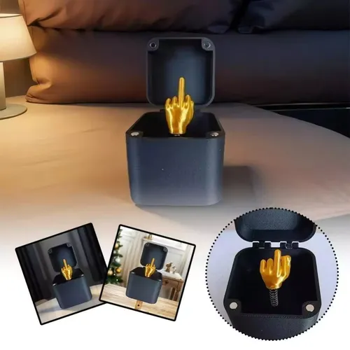 Interesting Prank Gift Middle Finger In Box Box Funny Creative Gifts Office Desk Decoration Home Decoration Gifts For Guests