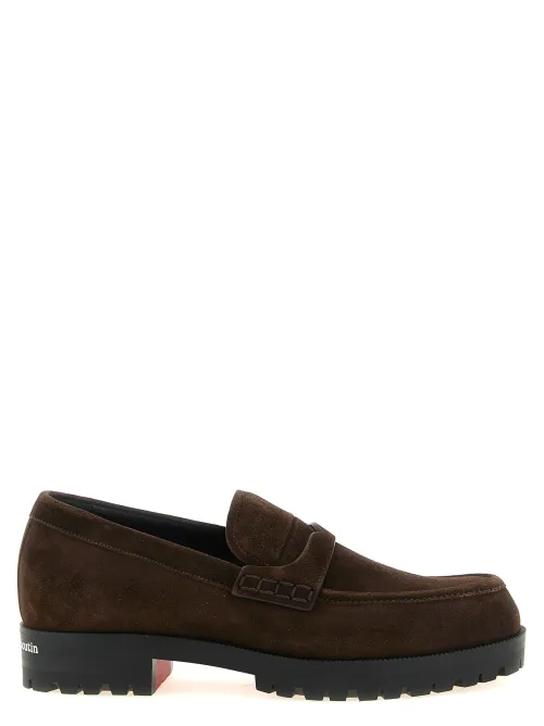 Christian Louboutin Calfskin Loafer — Brown