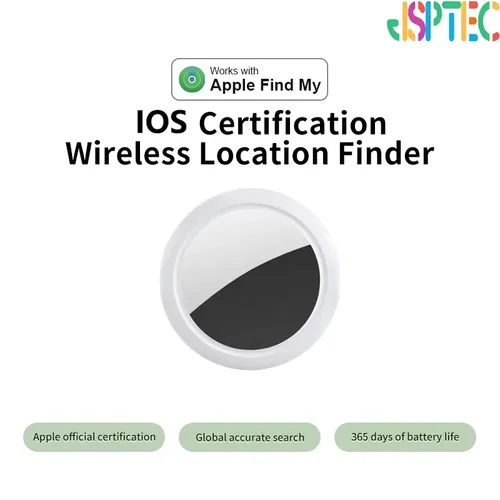 JSPTEC Smart Tag Compatible with iOS PhoneFind My APP Bluetooth-compatible GPS Tracker Wallet Keys Finder Anti-lost GPS Locator