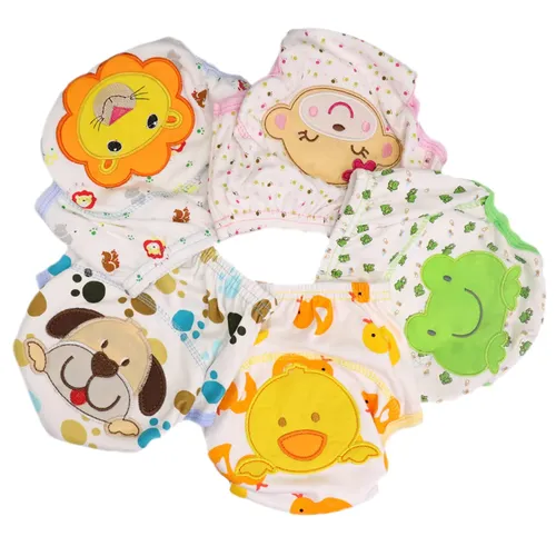 Mother Kids Baby Bare Cotton Cloth Diapers Unisex Reusable Infants Children Training Panties Washable Underwear Nappies Changing