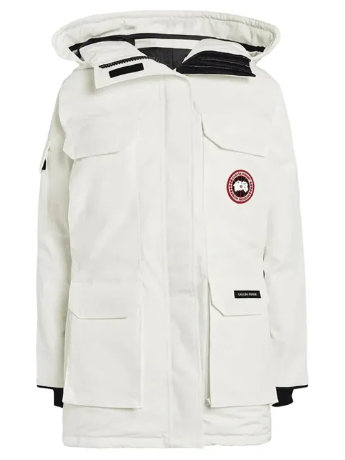 Canada Goose Expedition Parka Down Jacket — White