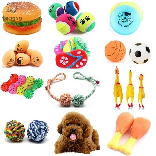 Pet Supplies Dog Leisure Educational Toy Ball Sounding Molar Teeth Training Pulling Educational Natural Rubber Dog Toys