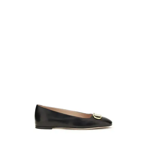 Valentino Garavani VLogo Ballet Flat — Black