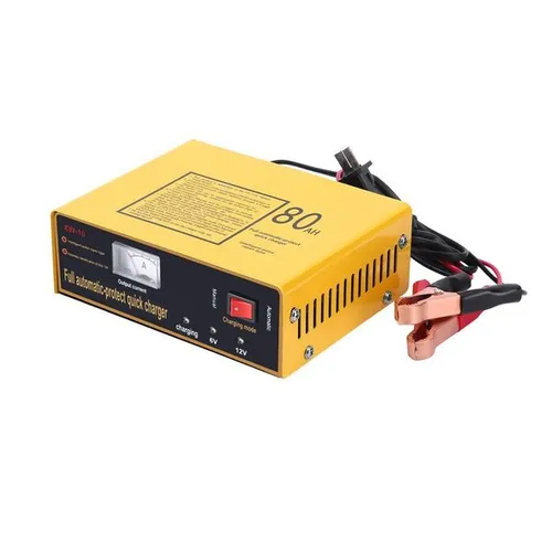 Full automatic protection Quick Charger 6V/12V 80AH 140W Automatic intelligent car battery charger Negative pulse