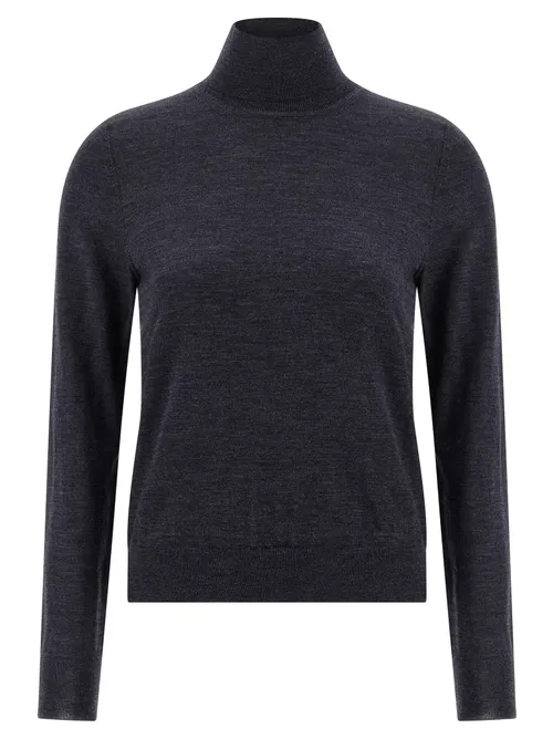Maison Margiela Wool Turtleneck Sweater — Gray