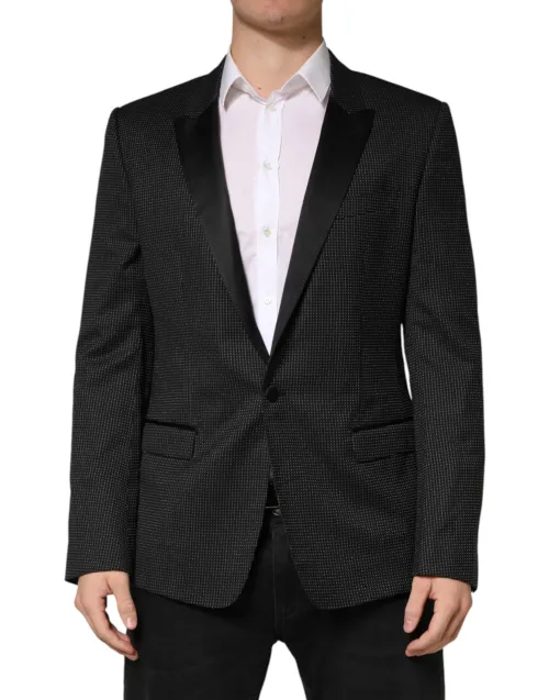 Dolce & Gabbana Virgin Wool Blend Blazer — Black