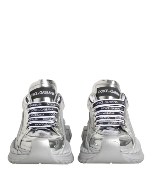 Dolce & Gabbana Super Queen Sneaker — Silver